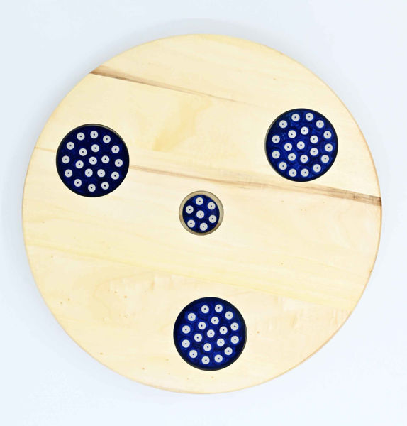 Picture of ROUND DECOR BOARD  with Ceramic Insert 3+1 COBALT