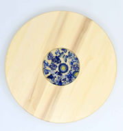 Obrazek Taca drewniana obrotowa Ceramika Kobalt MIX