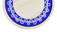 Picture of ROUND DECOR BOARD with crochet motiv