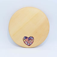 Obrazek Taca ozdobna obrotowa mała – ceramika serce MIX