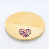 Obrazek Taca ozdobna obrotowa mała – ceramika serce MIX