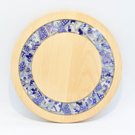 Obrazek Taca ozdobna mała obrotowa – ceramika Kobalt MIX