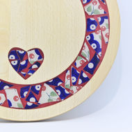 Picture of SMALL DECOR ROUND BOARD with Ceramic MIX + Heart