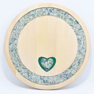 Obrazek Taca ozdobna duża obrotowa  ceramika MIX + Serce