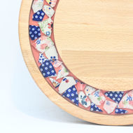 Picture of SMALL DECOR ROUND BOARD Flowers Mix