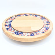 Picture of SMALL DECOR ROUND BOARD Flowers Mix