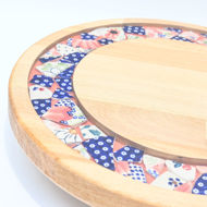 Picture of SMALL DECOR ROUND BOARD Flowers Mix