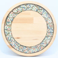 Picture of SMALL DECOR ROUND BOARD Flowers Mix