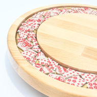 Picture of SMALL DECOR ROUND BOARD Flowers Mix