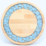 Picture of SMALL DECOR ROUND BOARD Flowers Mix