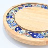 Picture of SMALL DECOR ROUND BOARD Flowers Mix