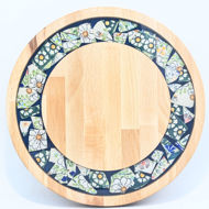 Picture of SMALL DECOR ROUND BOARD Flowers Mix