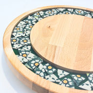 Picture of SMALL DECOR ROUND BOARD Flowers Mix