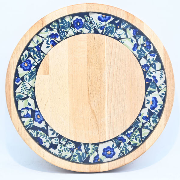 Picture of SMALL DECOR ROUND BOARD Flowers Mix