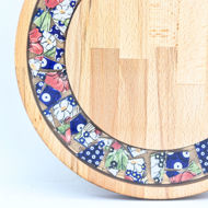 Picture of SMALL DECOR ROUND BOARD Flowers Mix