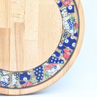 Picture of SMALL DECOR ROUND BOARD Flowers Mix