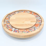 Picture of SMALL DECOR ROUND BOARD Flowers Mix