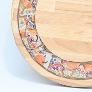 Picture of SMALL DECOR ROUND BOARD Flowers Mix