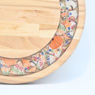 Picture of SMALL DECOR ROUND BOARD Flowers Mix