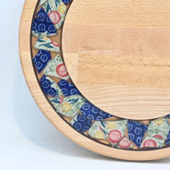 Picture of SMALL DECOR ROUND BOARD Flowers Mix