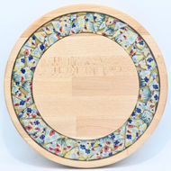 Picture of SMALL DECOR ROUND BOARD Flowers Mix