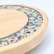 Picture of SMALL DECOR ROUND BOARD Flowers Mix