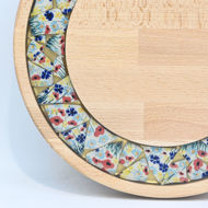 Picture of SMALL DECOR ROUND BOARD Flowers Mix