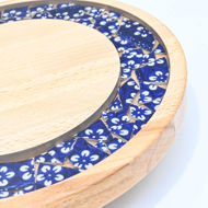 Picture of SMALL DECOR ROUND BOARD Flowers Mix