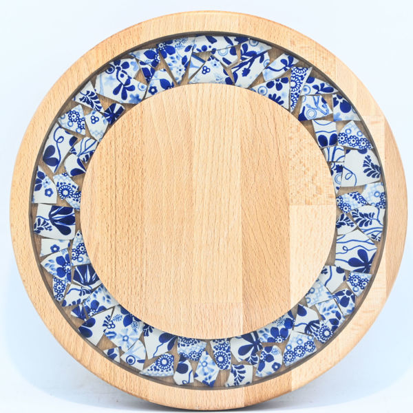 Picture of SMALL DECOR ROUND BOARD Flowers Mix
