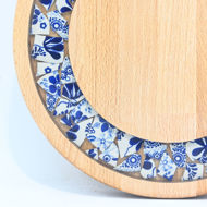 Picture of SMALL DECOR ROUND BOARD Flowers Mix
