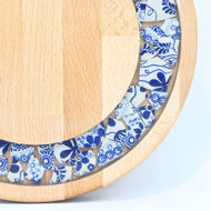 Picture of SMALL DECOR ROUND BOARD Flowers Mix