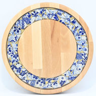 Picture of SMALL DECOR ROUND BOARD Flowers Mix