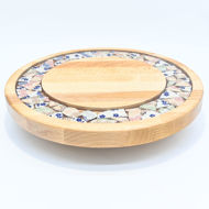 Picture of SMALL DECOR ROUND BOARD Flowers Mix