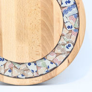 Picture of SMALL DECOR ROUND BOARD Flowers Mix