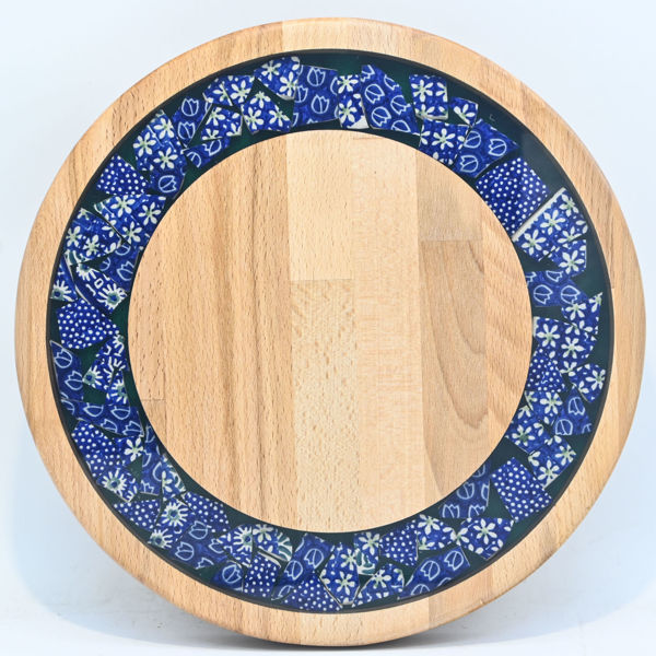Picture of SMALL DECOR ROUND BOARD Flowers Mix