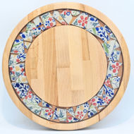 Picture of SMALL DECOR ROUND BOARD Flowers Mix