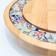 Picture of SMALL DECOR ROUND BOARD Flowers Mix