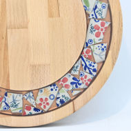 Picture of SMALL DECOR ROUND BOARD Flowers Mix