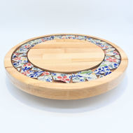 Picture of SMALL DECOR ROUND BOARD Flowers Mix