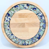 Picture of SMALL DECOR ROUND BOARD Flowers Mix
