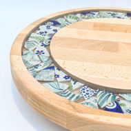 Picture of SMALL DECOR ROUND BOARD Flowers Mix