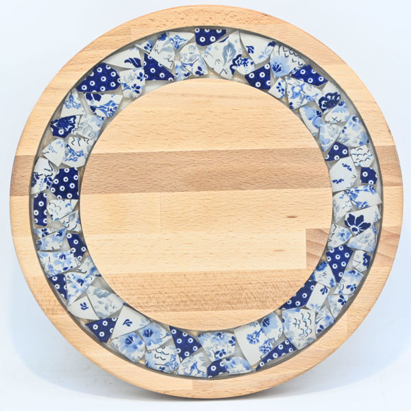 Picture of SMALL DECOR ROUND BOARD Flowers Mix