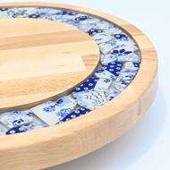 Picture of SMALL DECOR ROUND BOARD Flowers Mix