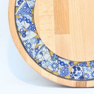 Picture of SMALL DECOR ROUND BOARD Flowers Mix