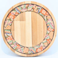 Picture of SMALL DECOR ROUND BOARD Flowers Mix