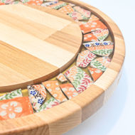 Picture of SMALL DECOR ROUND BOARD Flowers Mix