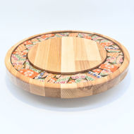 Picture of SMALL DECOR ROUND BOARD Flowers Mix
