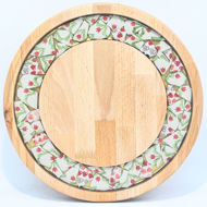 Picture of SMALL DECOR ROUND BOARD Flowers Mix