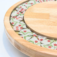 Picture of SMALL DECOR ROUND BOARD Flowers Mix