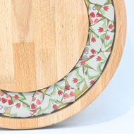 Picture of SMALL DECOR ROUND BOARD Flowers Mix